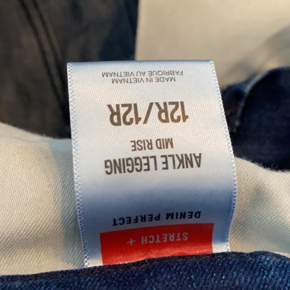 Express jeans ankle legging mid rise denim perfect size 12 - Picture 7 of 10